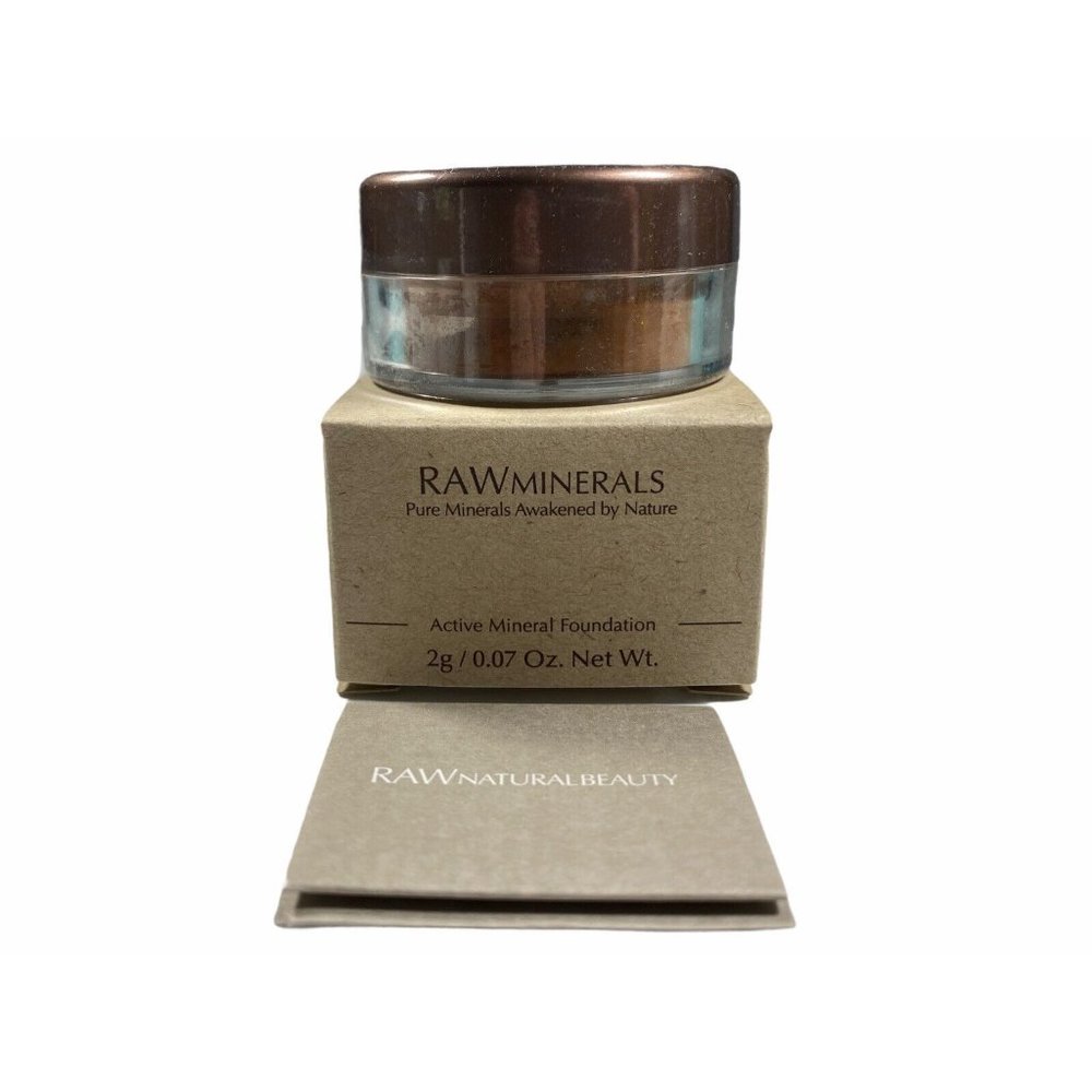 RAW MINERALS FOUNDATION DEEP 2 0.07 oz 2 Grams Loose Powder NEW SEALED!